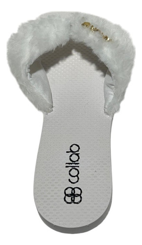 Chinelo Coloridos Rasteirinha Pelúcia