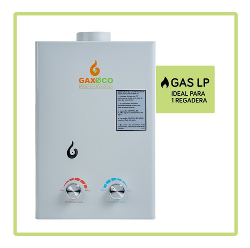 Calentador De Agua Instantaneo Gaxeco Eco-6000hv Gas Lp