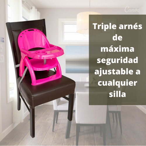 Silla Periquera De Bebe Para Comer Promeyco Plegable Sillita Color Azul