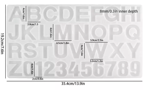 Molde De Silicona Abecedario Decoart Para Resina Epoxica – DECOART