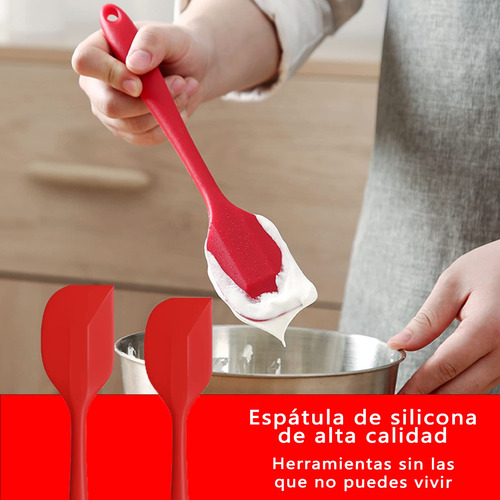Juego De Espátulas Silicona 10 Piezas, Espátulas De Silicona