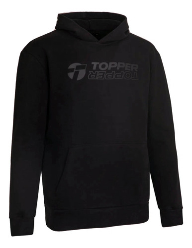 Buzo Canguro Topper Urbano Negro Hombre Deporfan 