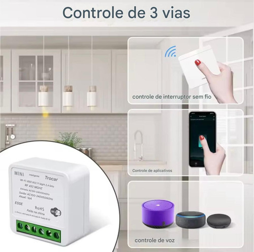 Smart Switch Rf 433mhz Tuya Wifi Interruptor Inteligente