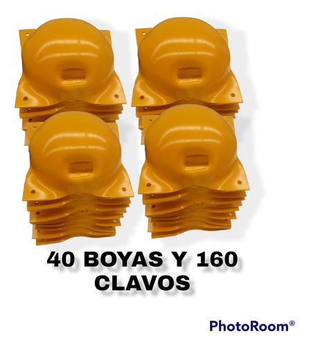 40 Boyas Metalicas Lam Cal 10 Medidas 20x20x5.5 Cm 