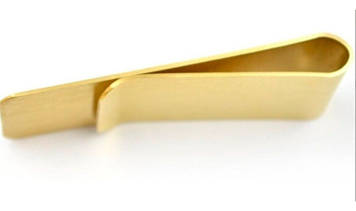 50 Clip Sujeta Billetes Cartera Metal Inoxidable Tarjeta Color Dorado