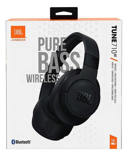 Fone De Ouvido Bluetooth Sem Fio Tune 710bt Preto Jbl - Bom (Recondicionado)