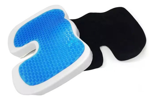 Asiento Cojin  Lumbar Gel Refrescante Viscoelastica + Funda