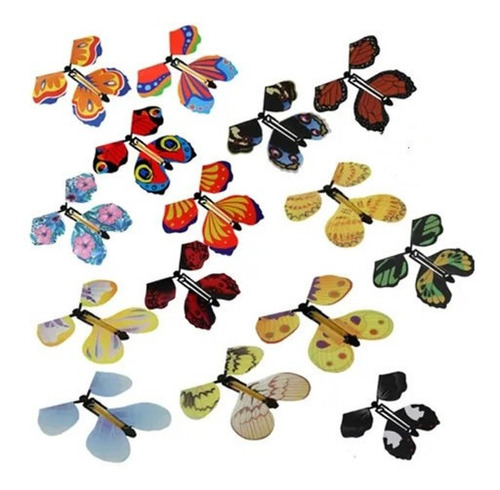 20pcs Flying Butterfly Card Niños Juguetes Mariposa Voladora