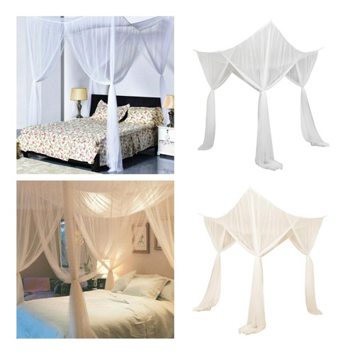 2 Piezas Eu Corner Post Hanging Bed Canopy Single Beds