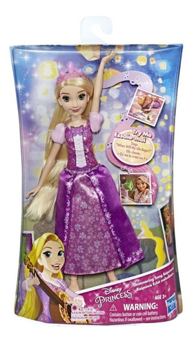 Boneca Disney Princesas Rapunzel Com Luz E Som Hasbro