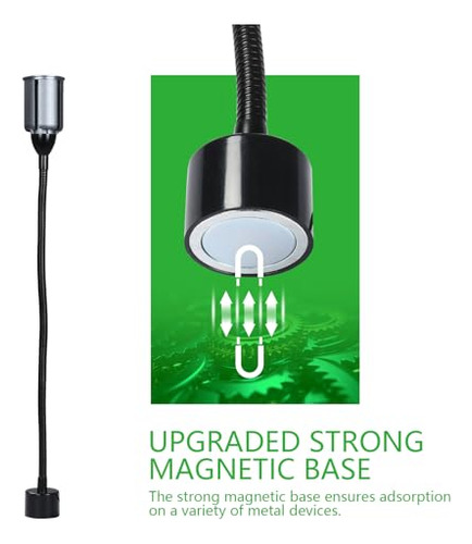 Led Luz Flexible Con Cuello De Ganso Magnético, 12w 6500k 1