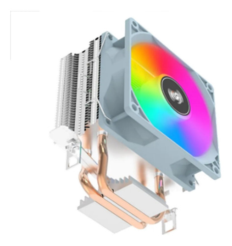 Fan Cooler Cpu Rgb  Intel Amd Universal De Cobre 12cms Alto