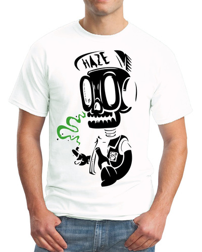 Camisetas Estampadas 100% Algodón Diseño: Calavera Haze