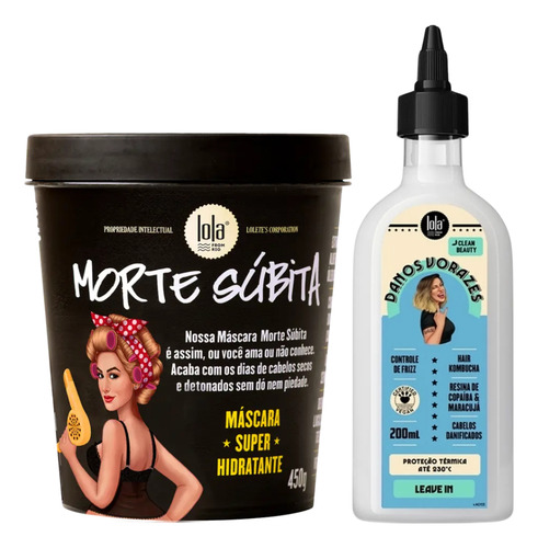 Lola Morte Subita Masc 450ml + Danos Vorazes Leave-in 200ml
