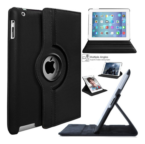 Funda Compatible iPad 9na Gen 10.2 Giratoria 360º + Vidrio