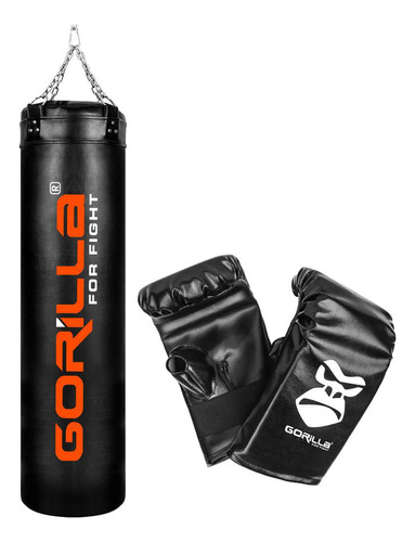 Kit Boxe Box Saco De Pancada 160 Cm + Luva Bate-saco Gorilla