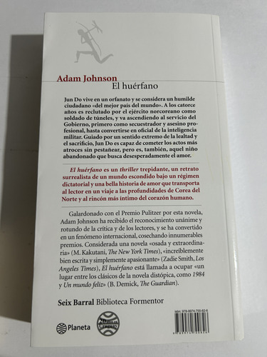 Libro El Huérfano - Adam Johnson - Como Nuevo - Grande (Usado)