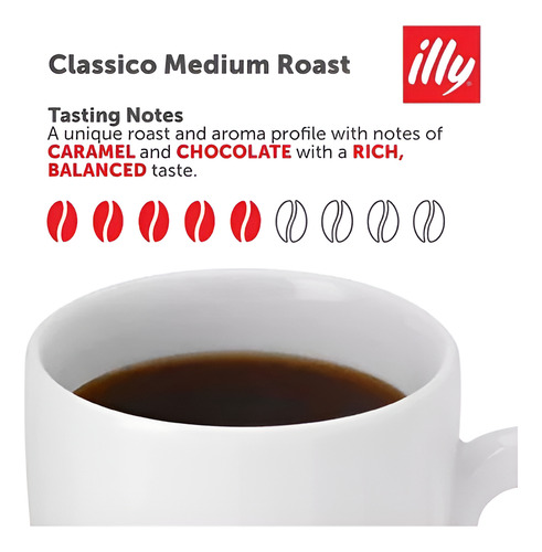 Pack X3 Café Illy Molido Espresso Clásico Blend 125 Gr