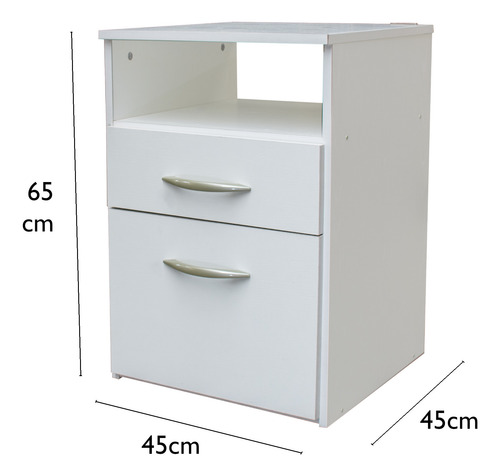 Respaldo Sommier Extensible 143-163 Con Dos Mesas De Luz Blanco