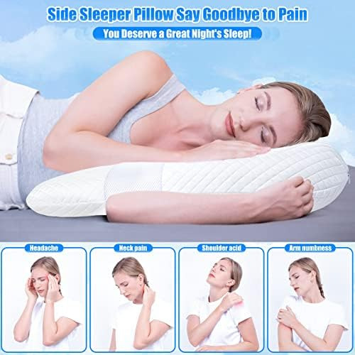 Saheyer Almohada Para Dormir De Lado, Almohada Corporal Para