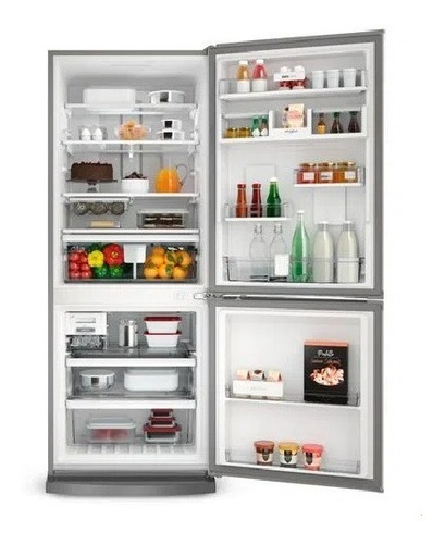 Imagen 2 de 7 de Heladera Whirlpool No Frost Inverter 443l Inx Wre57k2 Digiya