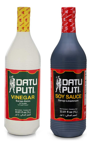 Datu Puti Paquete Económico De Vinagre Y Salsa De Soja -