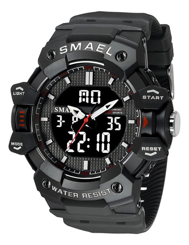 Relógio Masculino Smael Anadigi 8080 Preto