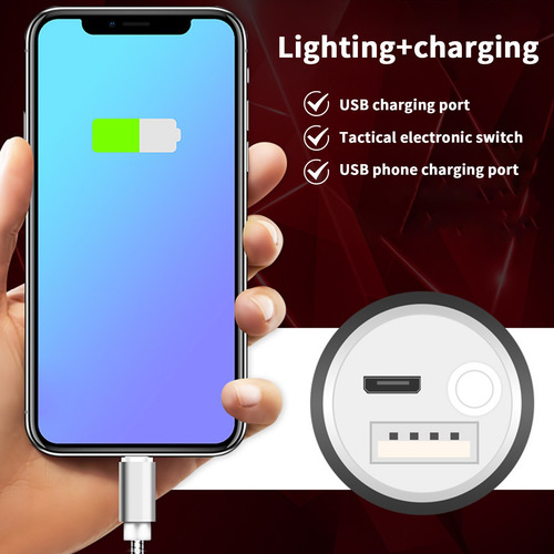 Linterna Led De Aleación De Aluminio M Con Luz Fuerte, Multi