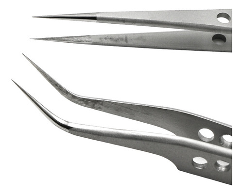 Pinza De Punta Curva Esd-15 De Acero Inoxidable