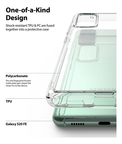 Imagen 6 de 7 de Funda S20 Fe Ringke Fusion Samsung Galaxy Anti Impacto