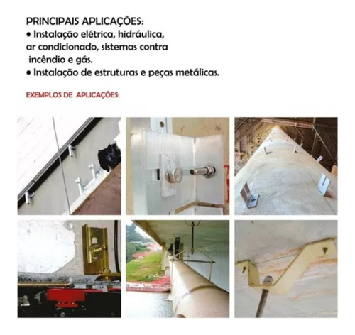 Parafuso Chumbador Mecânico Parabolt 10mm 1/4x2 Pol Com 10un