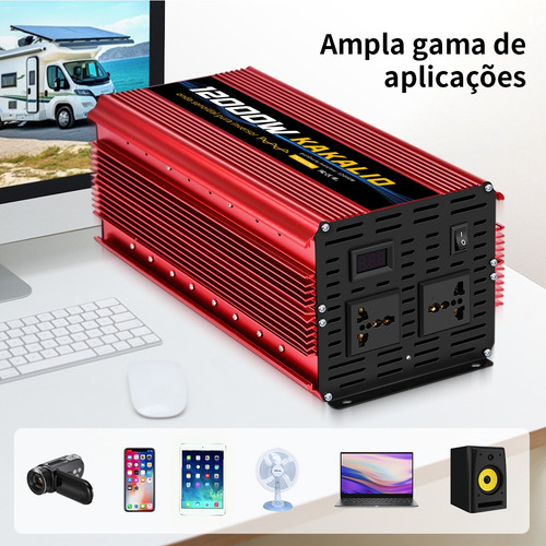 Inversor De Tensão 12000w Onda Senoidal 12v 220v Conversor