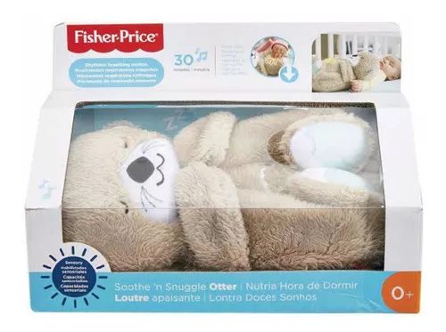 Fisher-Price Nutria Hora de Dormir - Peluche Musical - Con Movimiento,  Sonidos y Luces Relajantes - Regalo para Bebés de 0+ Meses (FXC66)