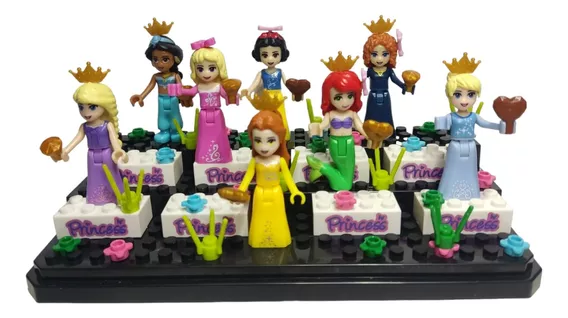 Princesas Figuras Construcción Colección Para Armar Disney