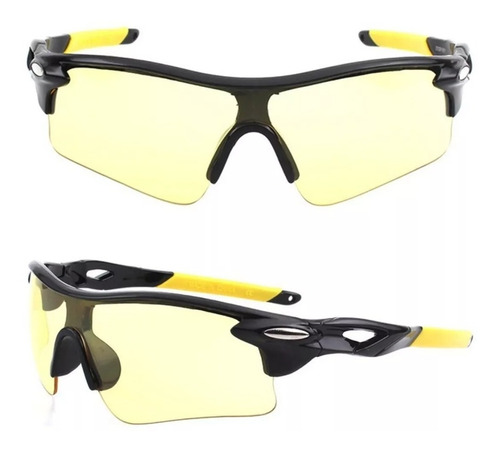 Óculos Esportivo Bike Ciclismo Mtb Speed Proteção Uv Praia Cor da lente Amarelo