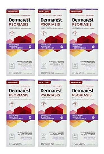 Champú Dermarest Para Psoriasis, 8 Oz (pack 6)