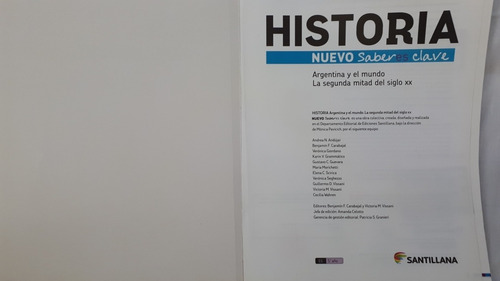 Historia Argentina Y Mundo Segunda Mitad Sg 20 Nuevo Saberes