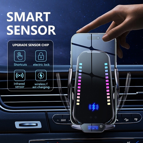 Funda Cargador Inalámbrico Coche For iPhone Y Android New
