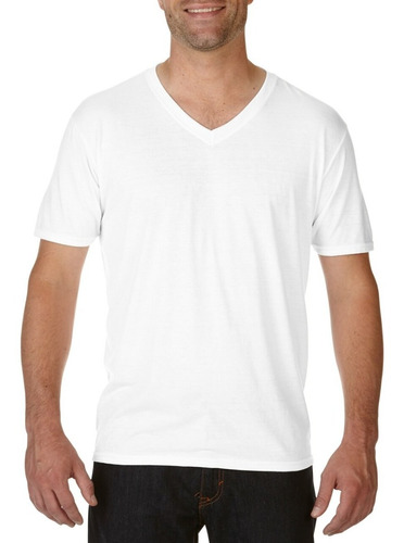 Camiseta Básica Hombre Escote V Pack X2 - Camisetas.uy