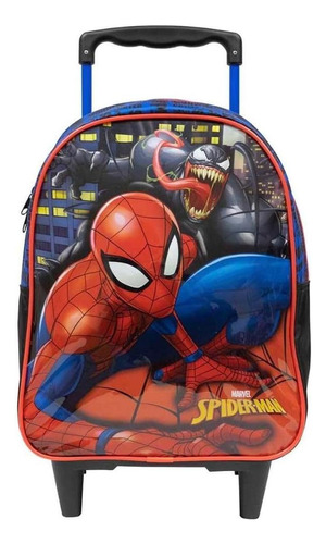 Mochila De Rodinhas Xeryus Spider Man X2 Tam 14  10671