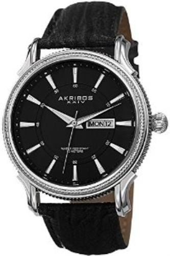 Reloj Akribos Xxiv Para Hombre De Cuarzo Borde De Moneda En