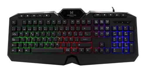 Teclado Gamer Monster Onset Rgb - Revogames