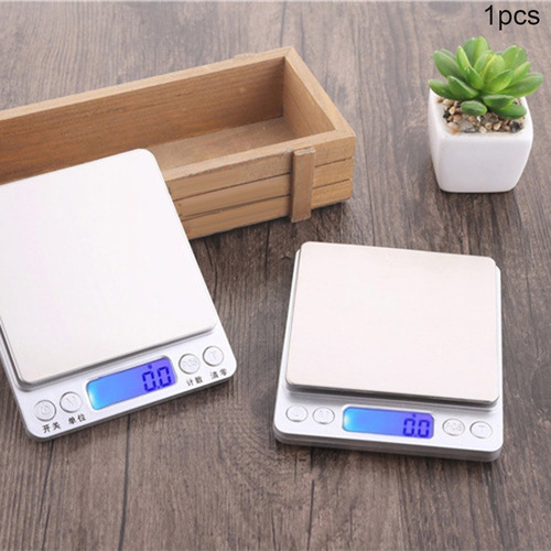 Imagen 4 de 9 de Balanza Precision Digital Pesa 0.1g Lcd Luz Comida Alimento