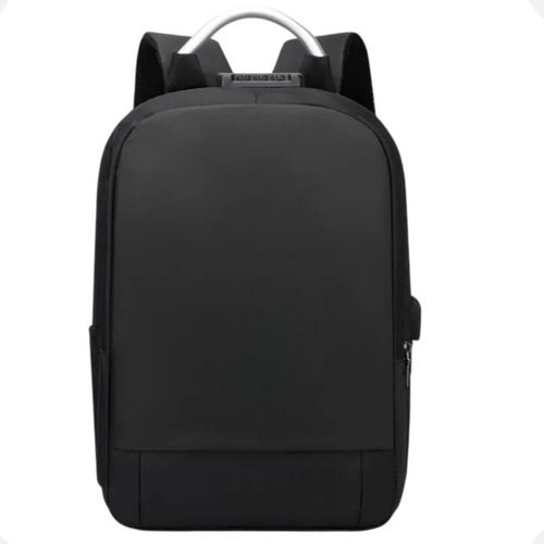 Mochila TheVisionaries Antifurto Executiva Com Cadeado Trava Segurança Porta Usb Saída Fone Ouvido Compartimento Notebook Resistente Reforçada Grande Anti Furto Unissex Masculina Feminina Trabalho