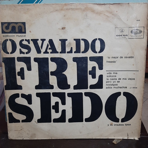 Vinilo Osvaldo Fresedo Lo Mejor De Osvaldo Fresedo T1