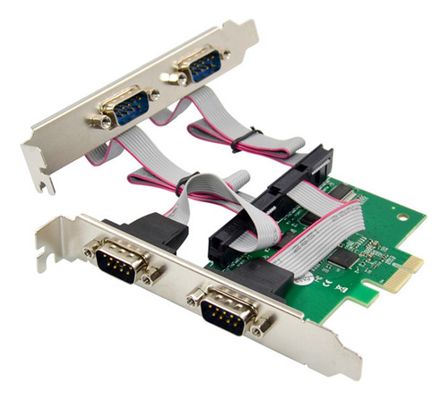 Tarjeta De Expansión St318 Pcie X1 Ax99100 4s Db-9 Pin Rs232