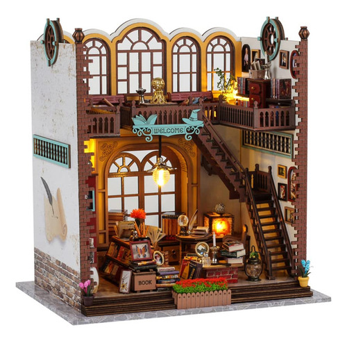 Casa De Muñecas Lordlds Diy Dollhouse Kit En Miniatura Para