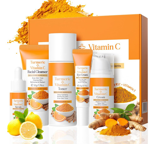 Cúrcuma + Vitamina C Set De Cuidado De La Piel Loción De Cúr