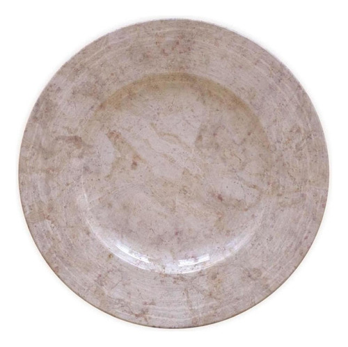 Plato Plano Tramontina Travertino de Porcelana Decorado 27 Cm