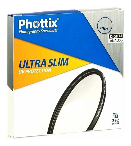 El Mejor Filtro Uv Protector Pmc  Phottix P/ Lente Ø 55mm 